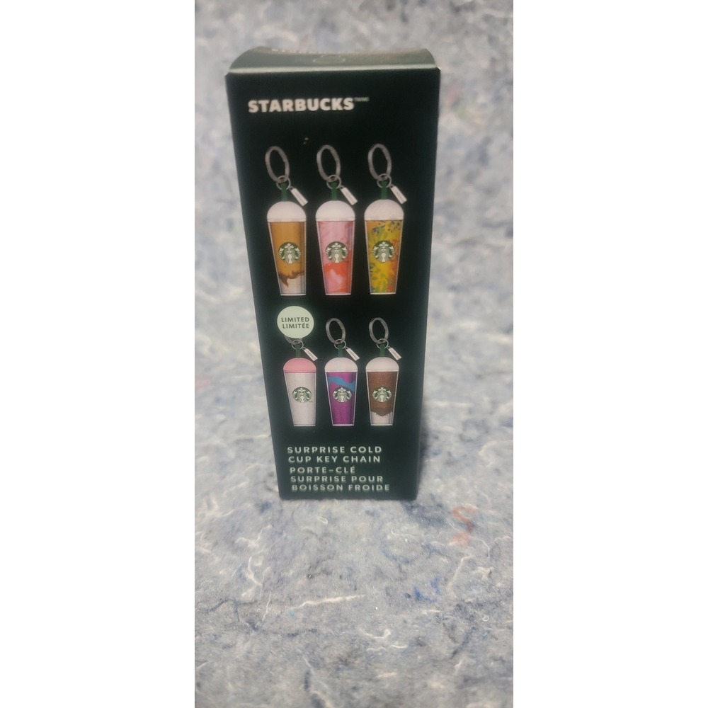 Starbucks 2025 Surpise Unopen Cold Cup Frappuccino Keychains NWT